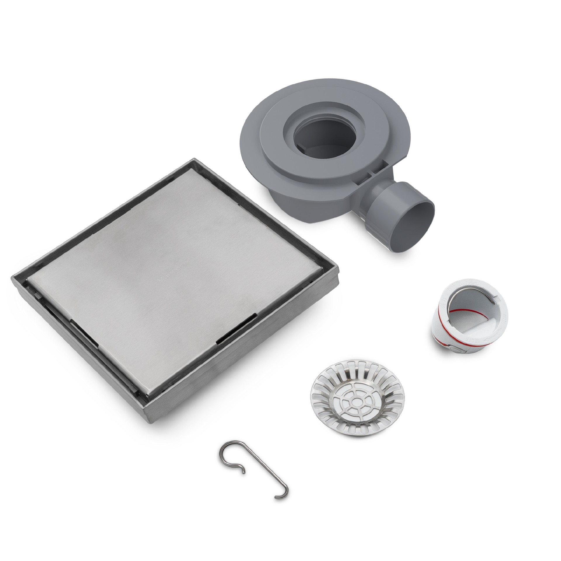 Square Floor Drain 15 cm