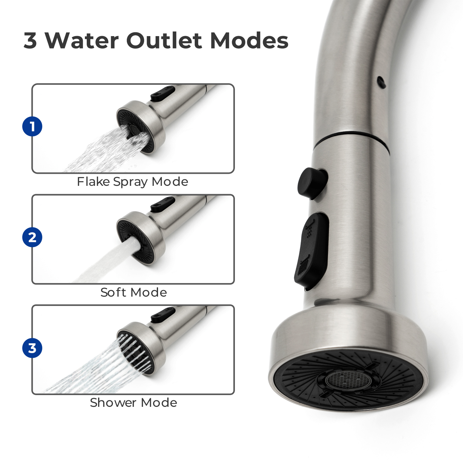 Stainless Steel Kitchen Pull-out Faucet