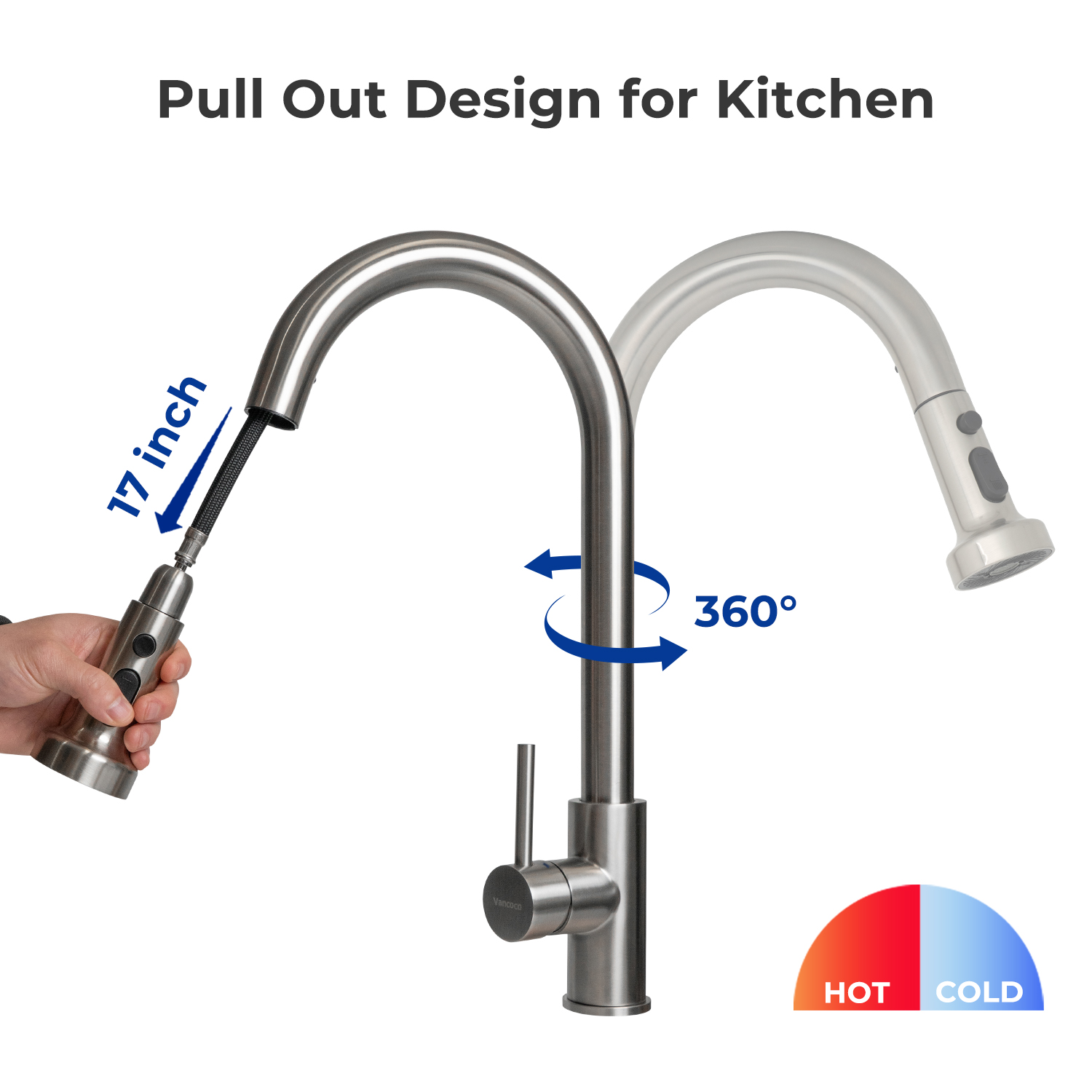 Stainless Steel Kitchen Pull-out Faucet