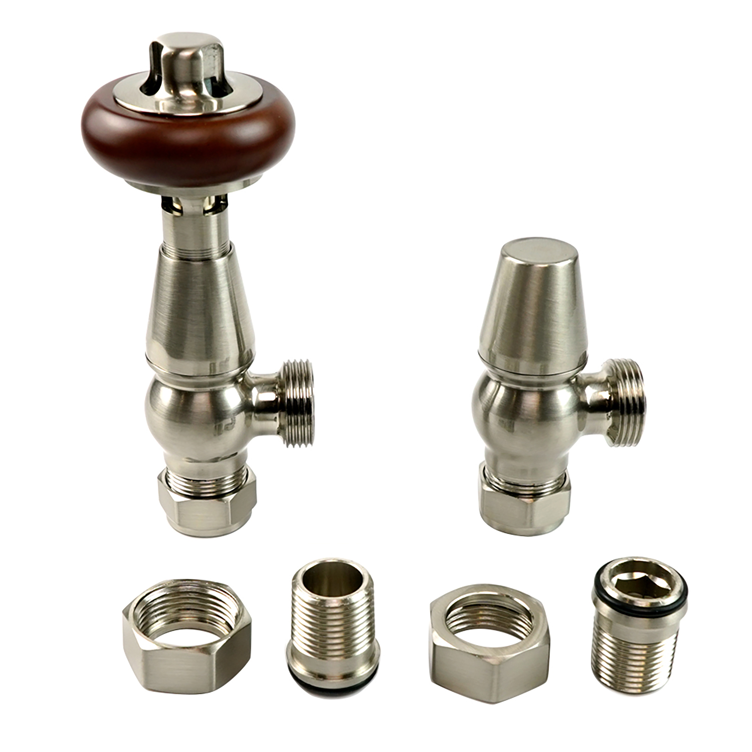Satin Nickel Traditional Angled TRV