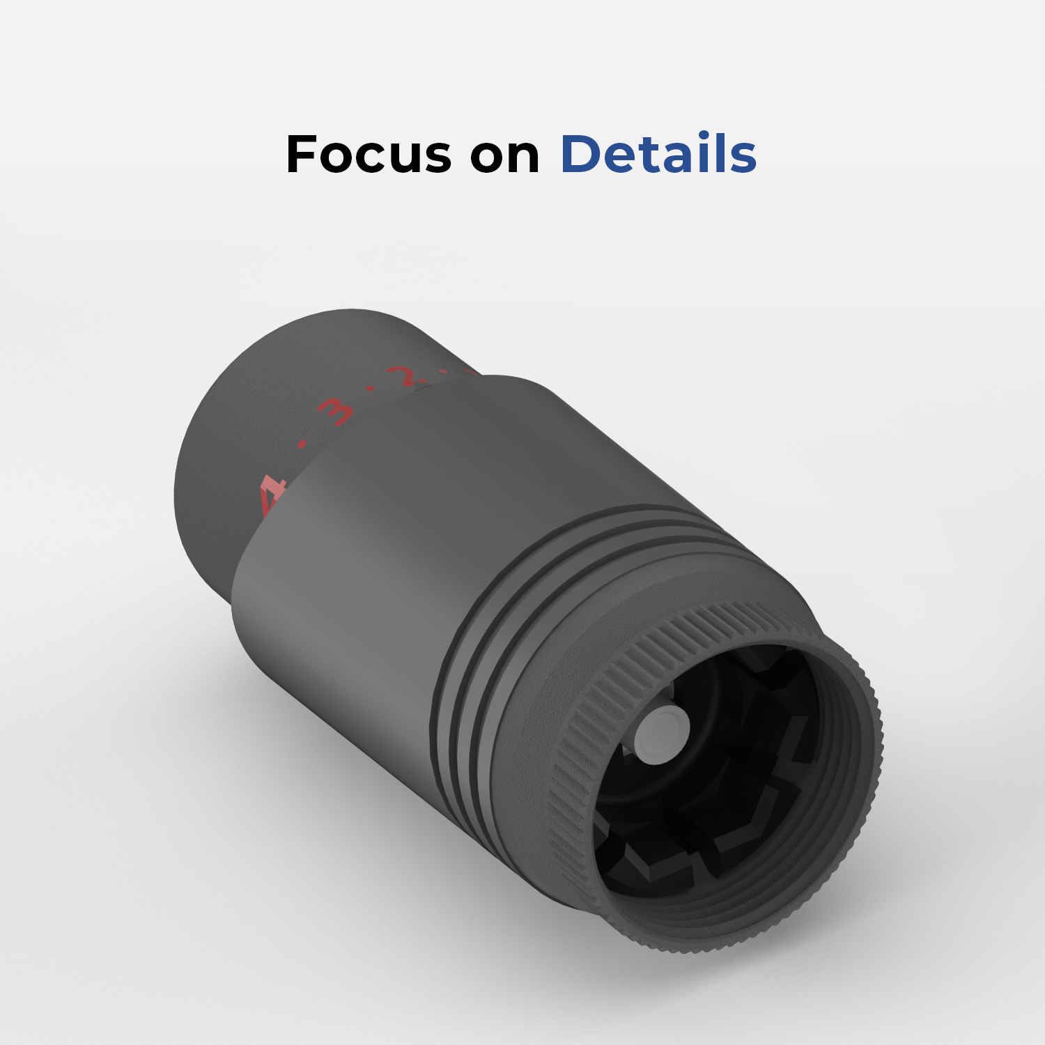 Anthracite Grey Angled TRV Set