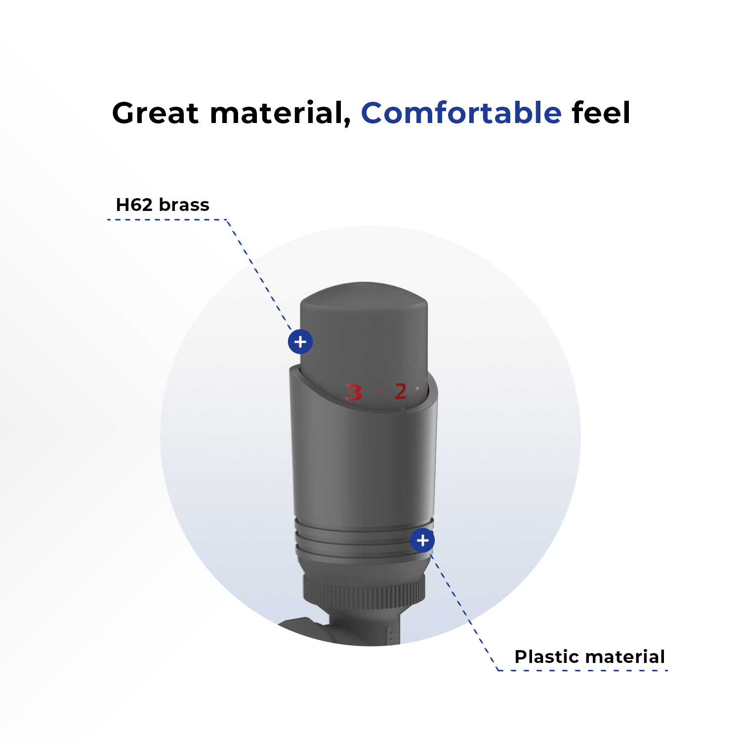 Anthracite Grey Angled TRV Set