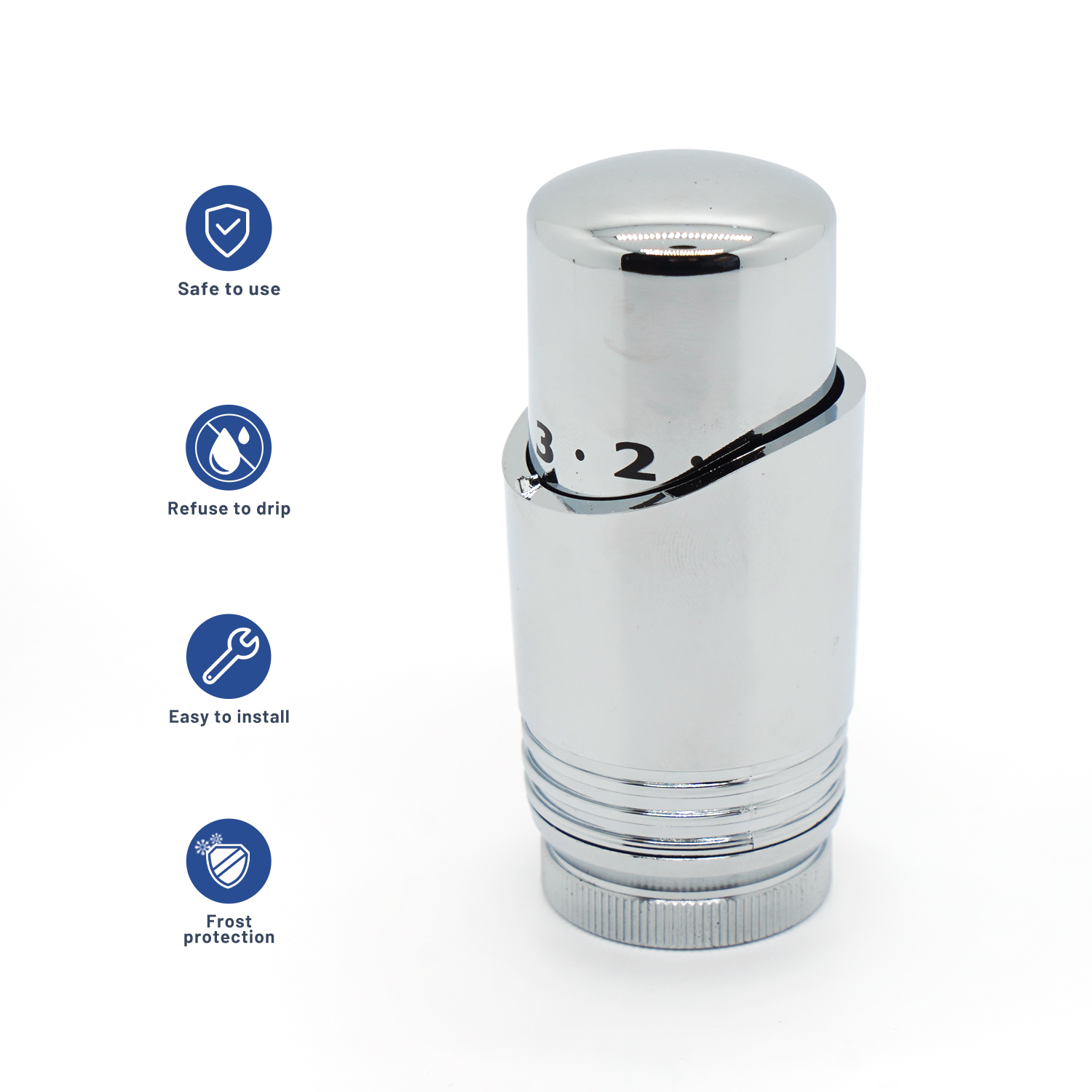 Chrome TRV Head
