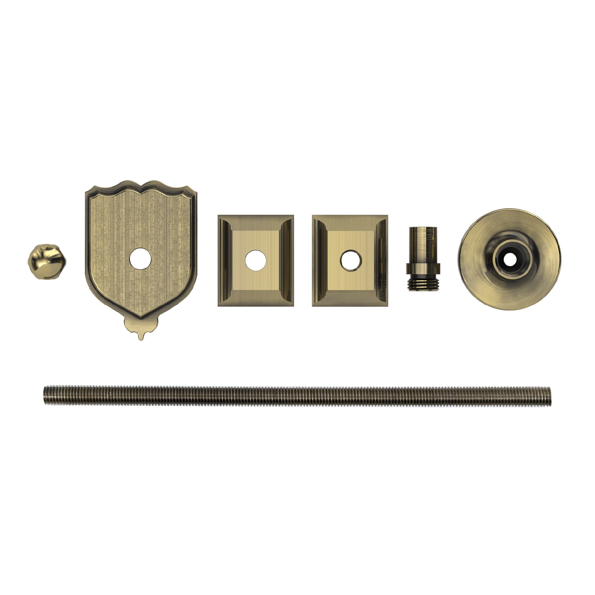Antique Brass Wall Stay
