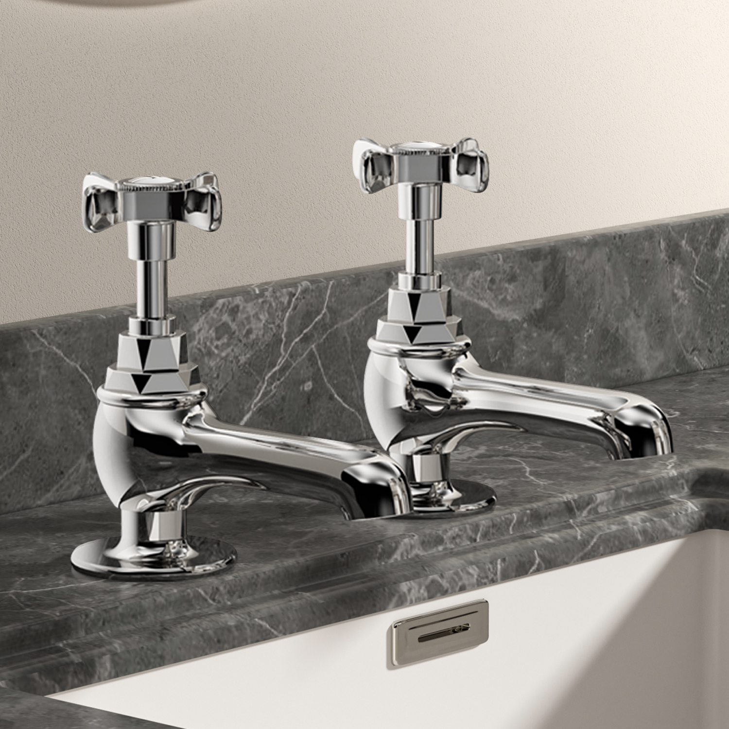 Victorian 1819  Cross Handle Basin Tap