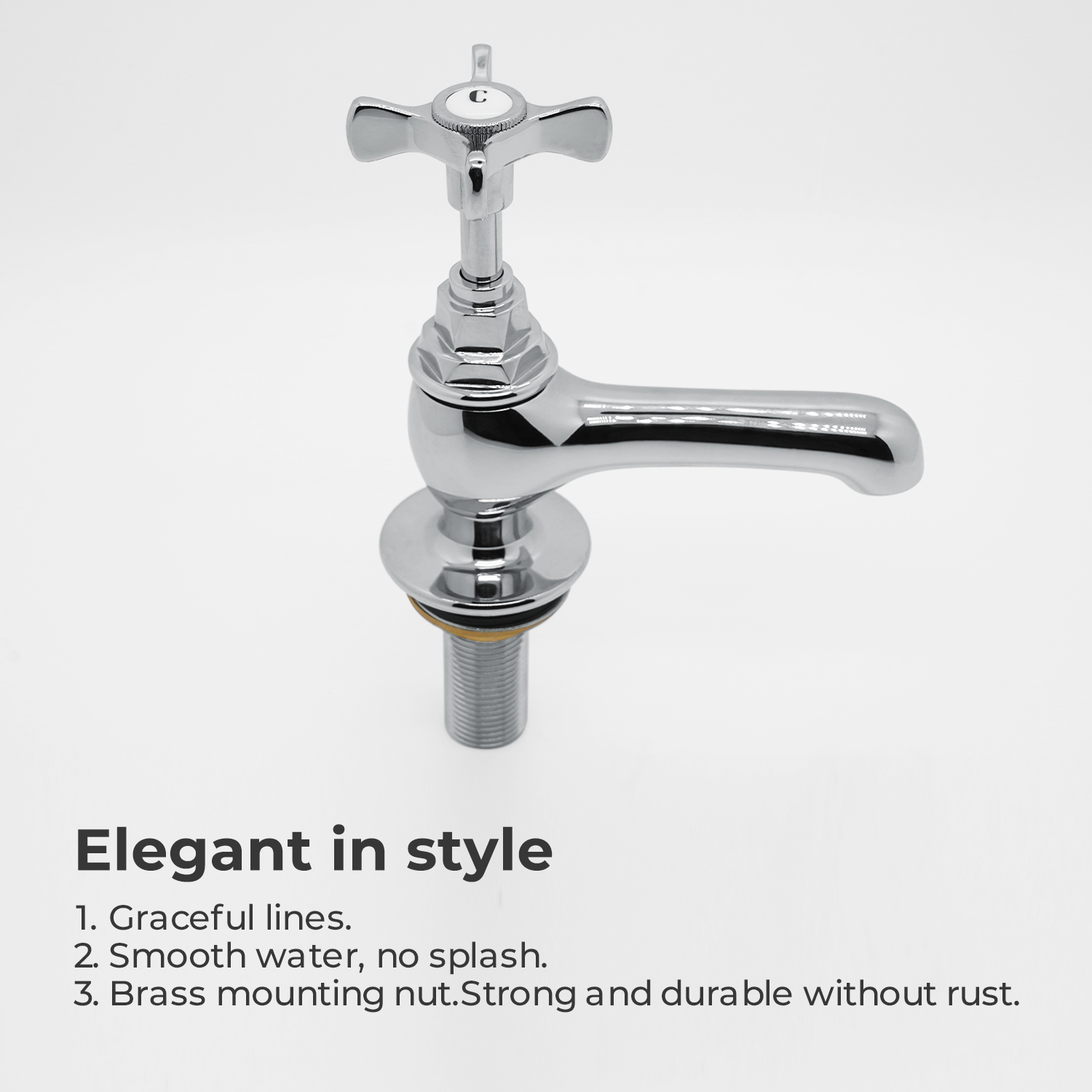 Victorian 1819  Cross Handle Basin Tap